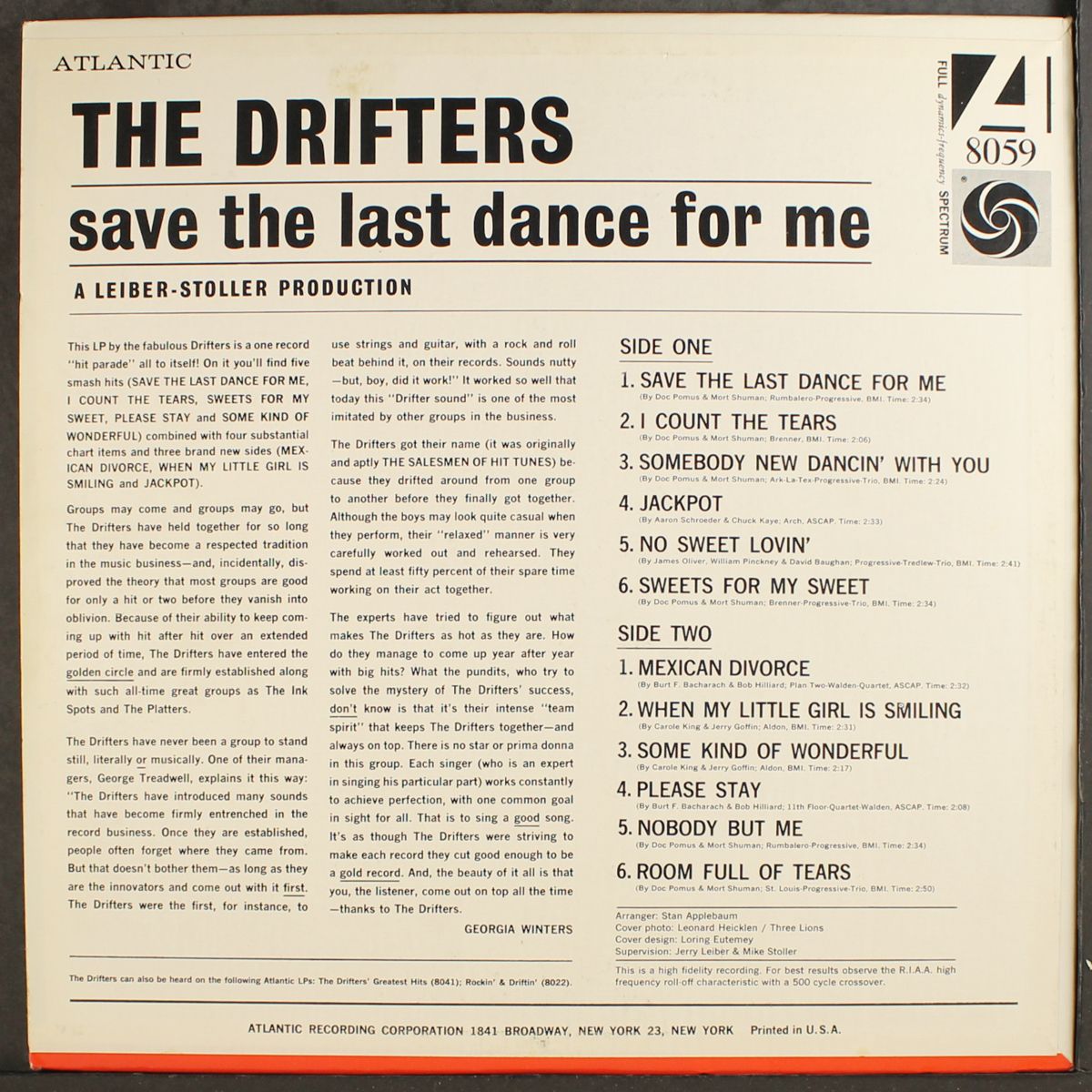 save the last dance for me by DRIFTERS