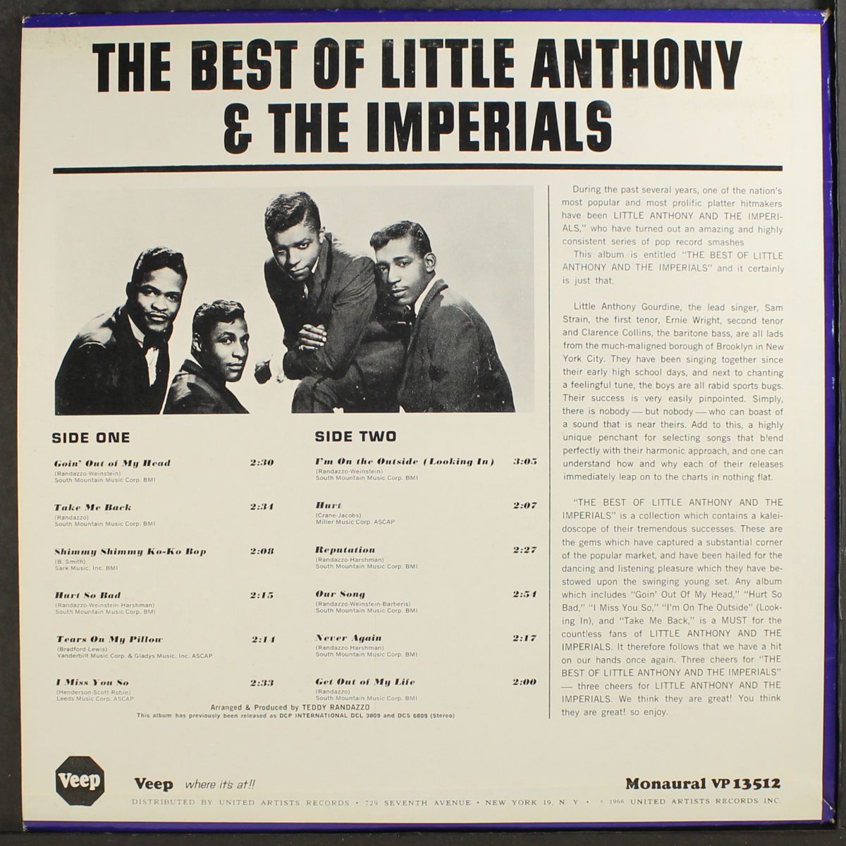 best of by LITTLE ANTHONY & IMPERIALS