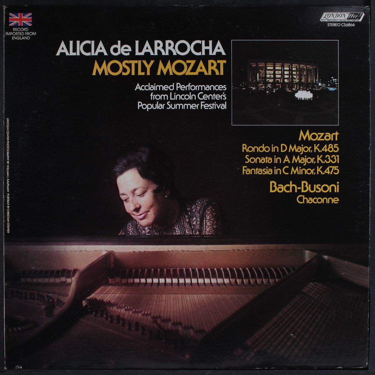 mostly mozart by ALICIA DE LARROCHA