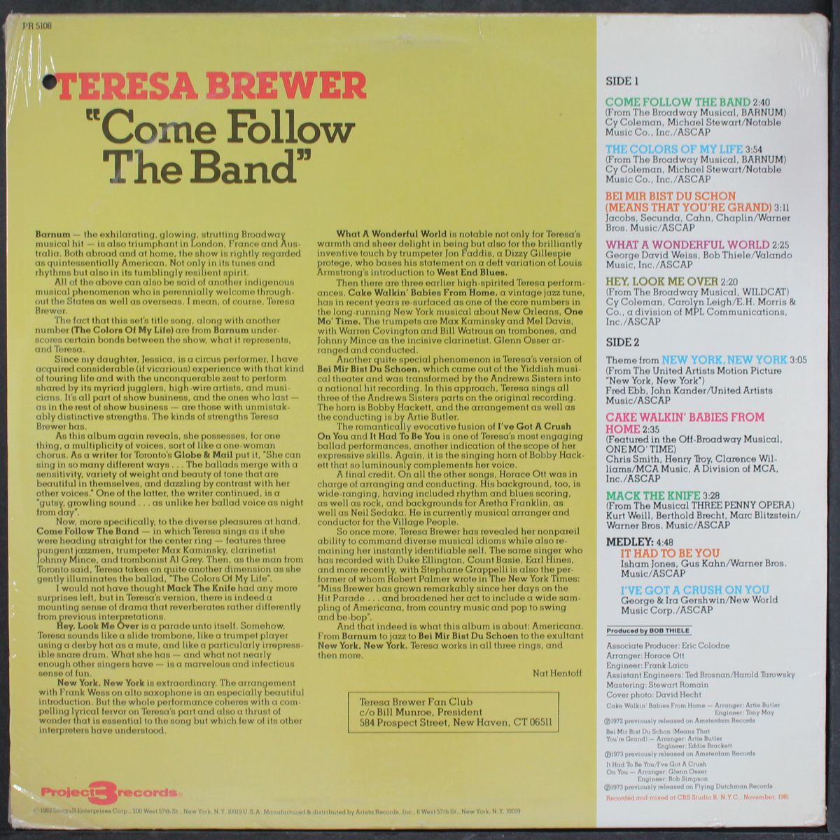 come follow the band by TERESA BREWER