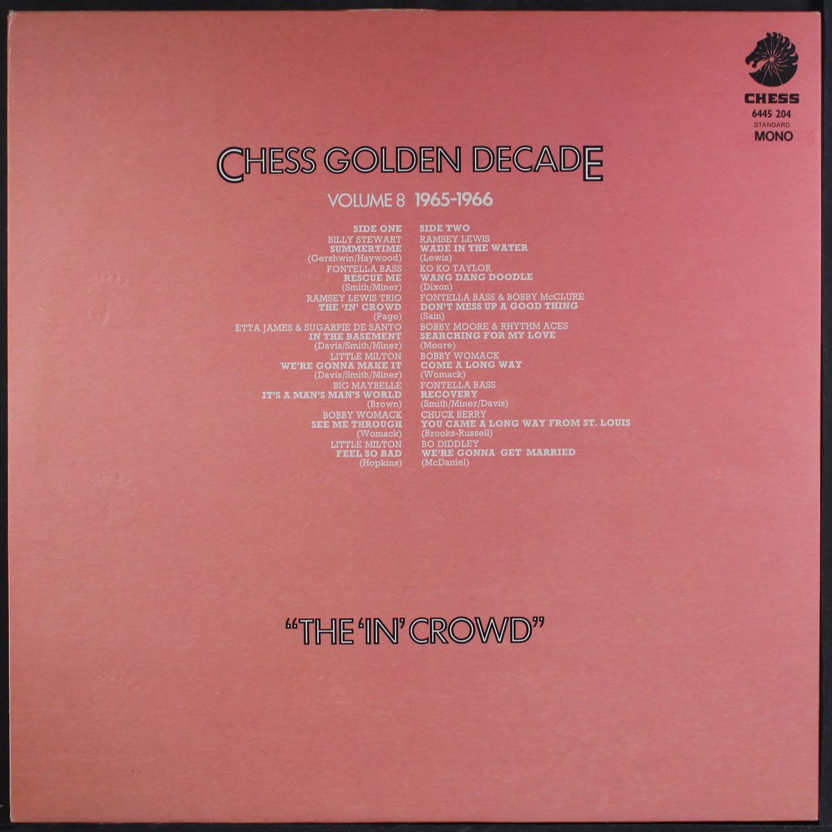 chess golden decade, vol. 8: the in crowd 1965-66 by VARIOUS