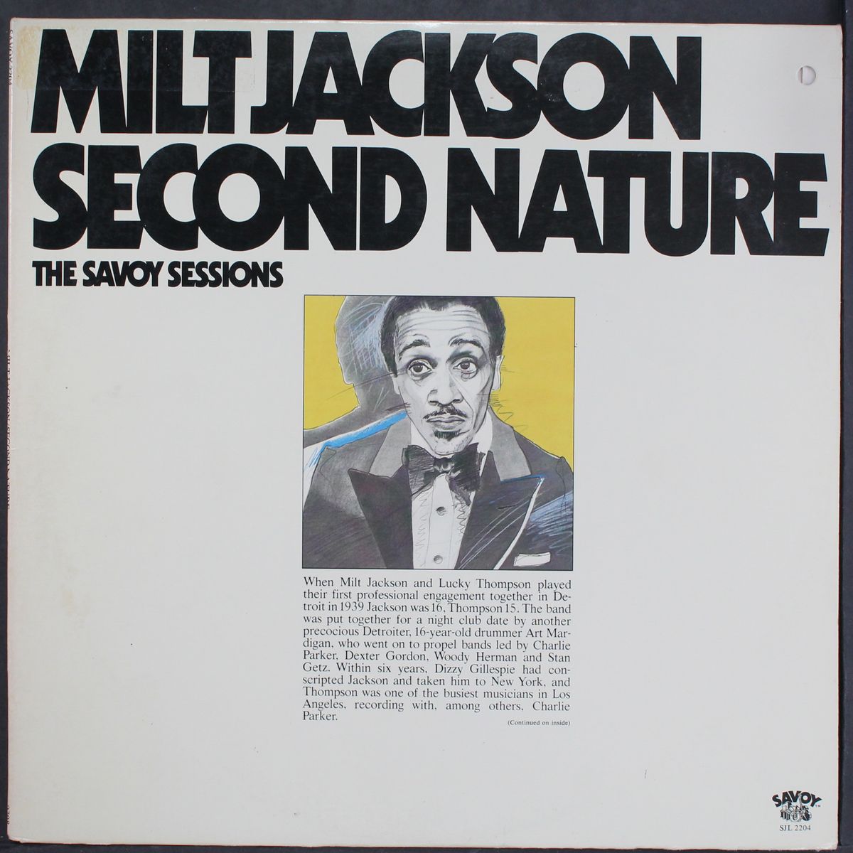 second nature by MILT JACKSON