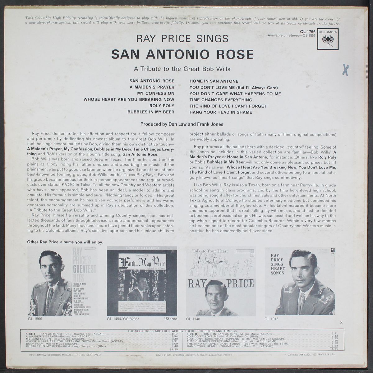 san antonio rose by RAY PRICE