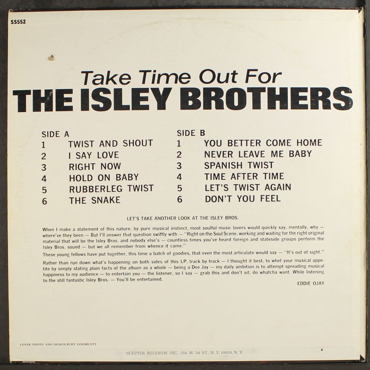 take some time out for by ISLEY BROTHERS