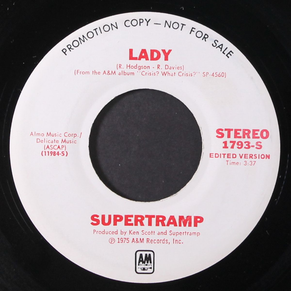lady / mono by SUPERTRAMP