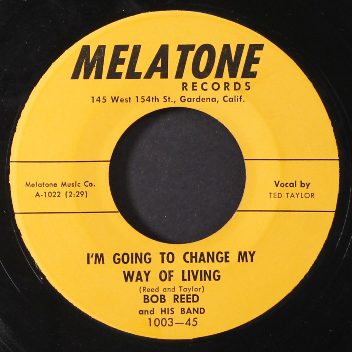 i'm leaving you / i'm going to change my way of living by BOB REED