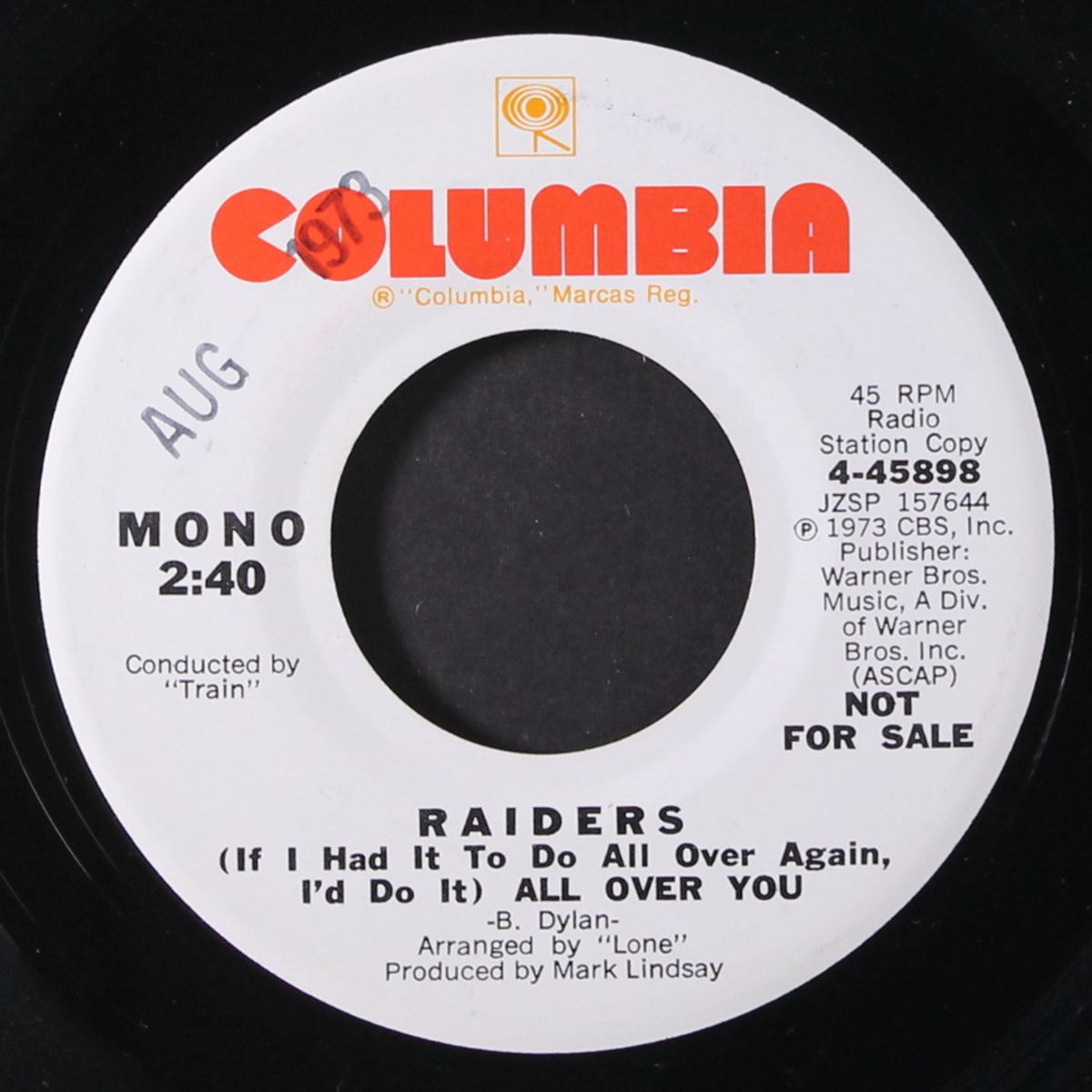 (if i had it to do all over again i'd do it) all over you by RAIDERS