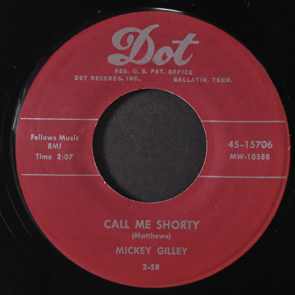 call me shorty / come on baby by MICKEY GILLEY