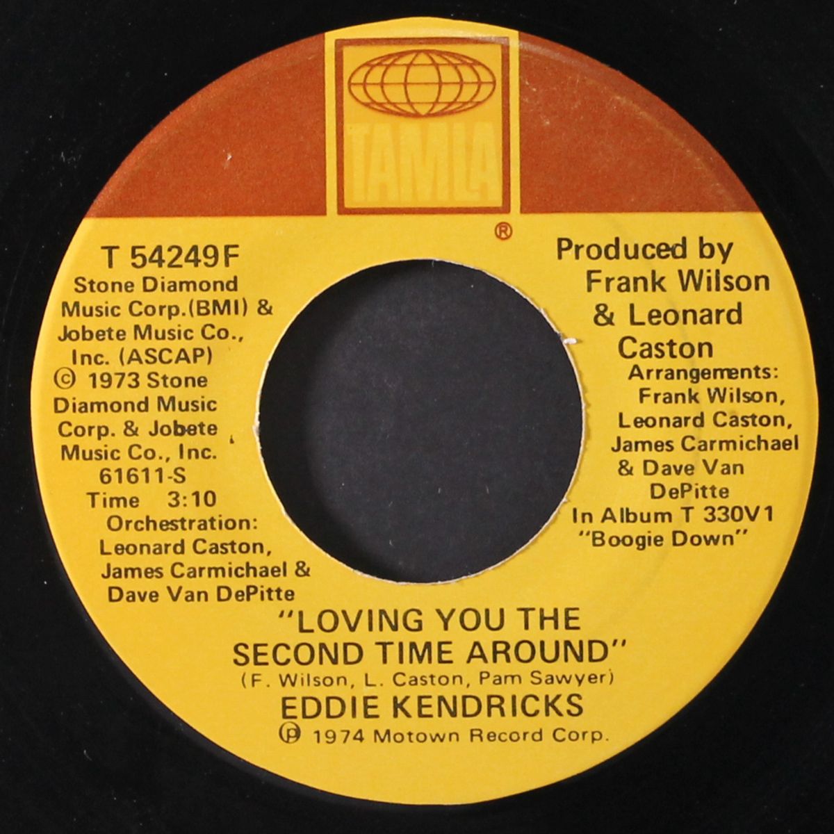 tell her love has felt the need / loving you the second time around by EDDIE KENDRICKS