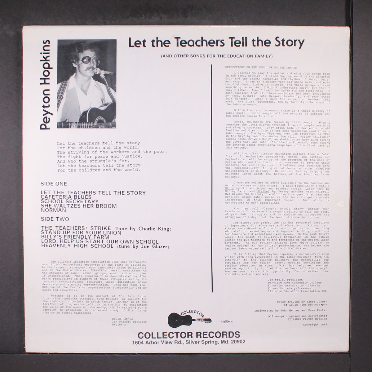 let the teachers tell the story by PEYTON HOPKINS