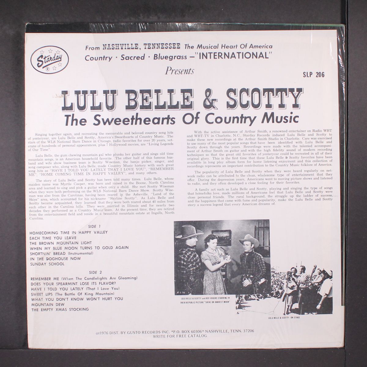 sweethearts of country music by LULU BELLE & SCOTTY