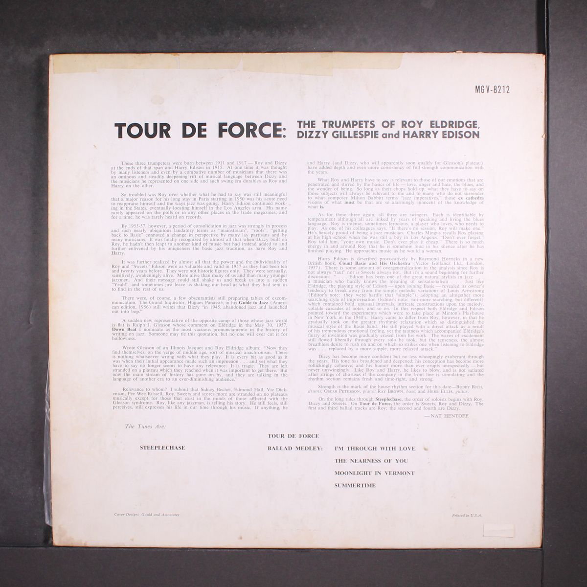 tour de force by ROY ELDRIDGE, DIZZY GILLESPIE & HARRY EDISON