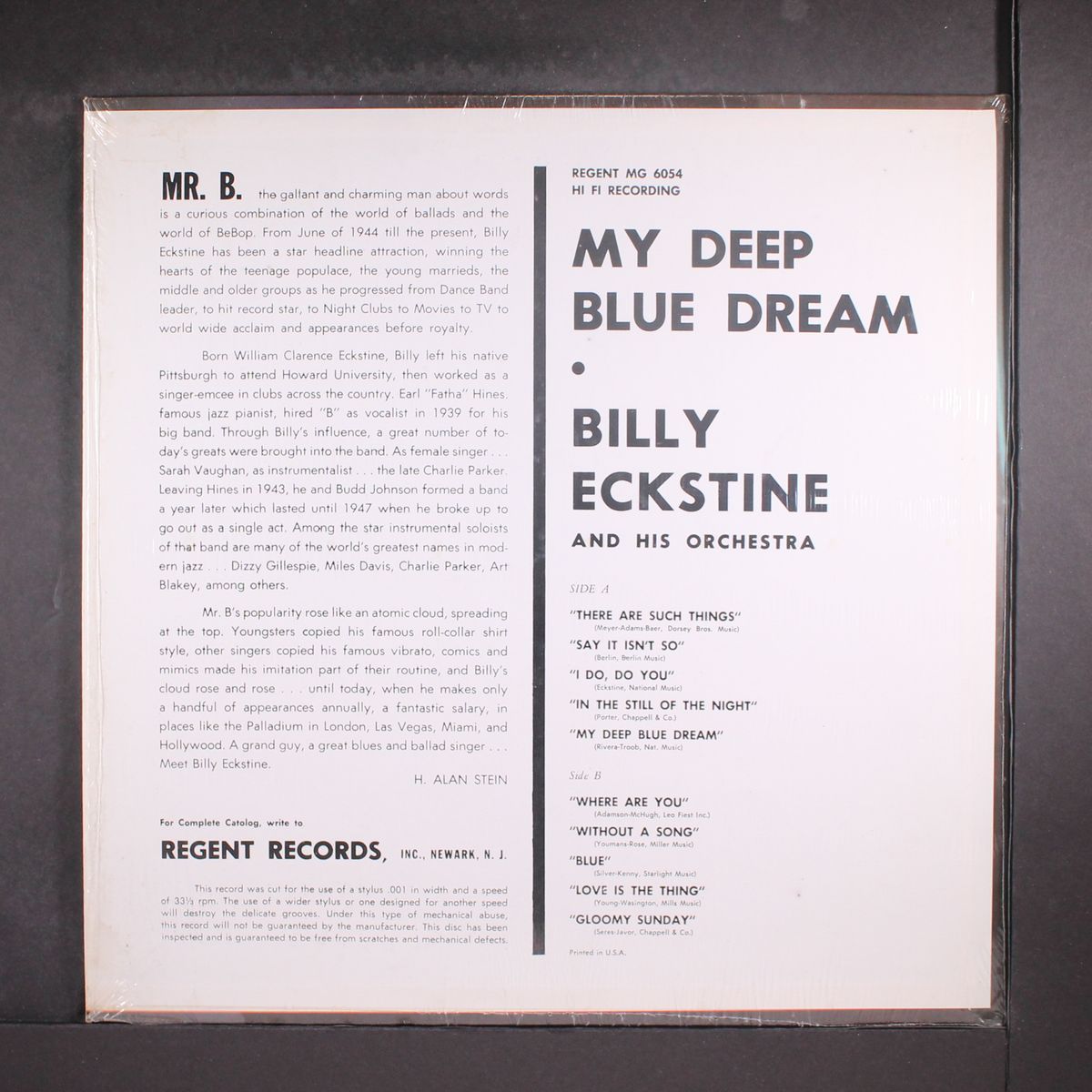 my deep blue dream by BILLY ECKSTINE