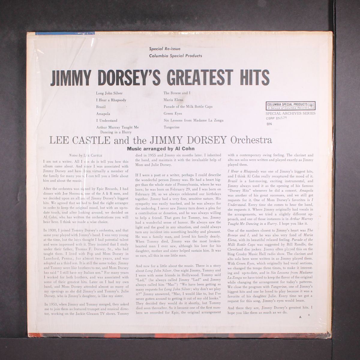 greatest hits by JIMMY DORSEY