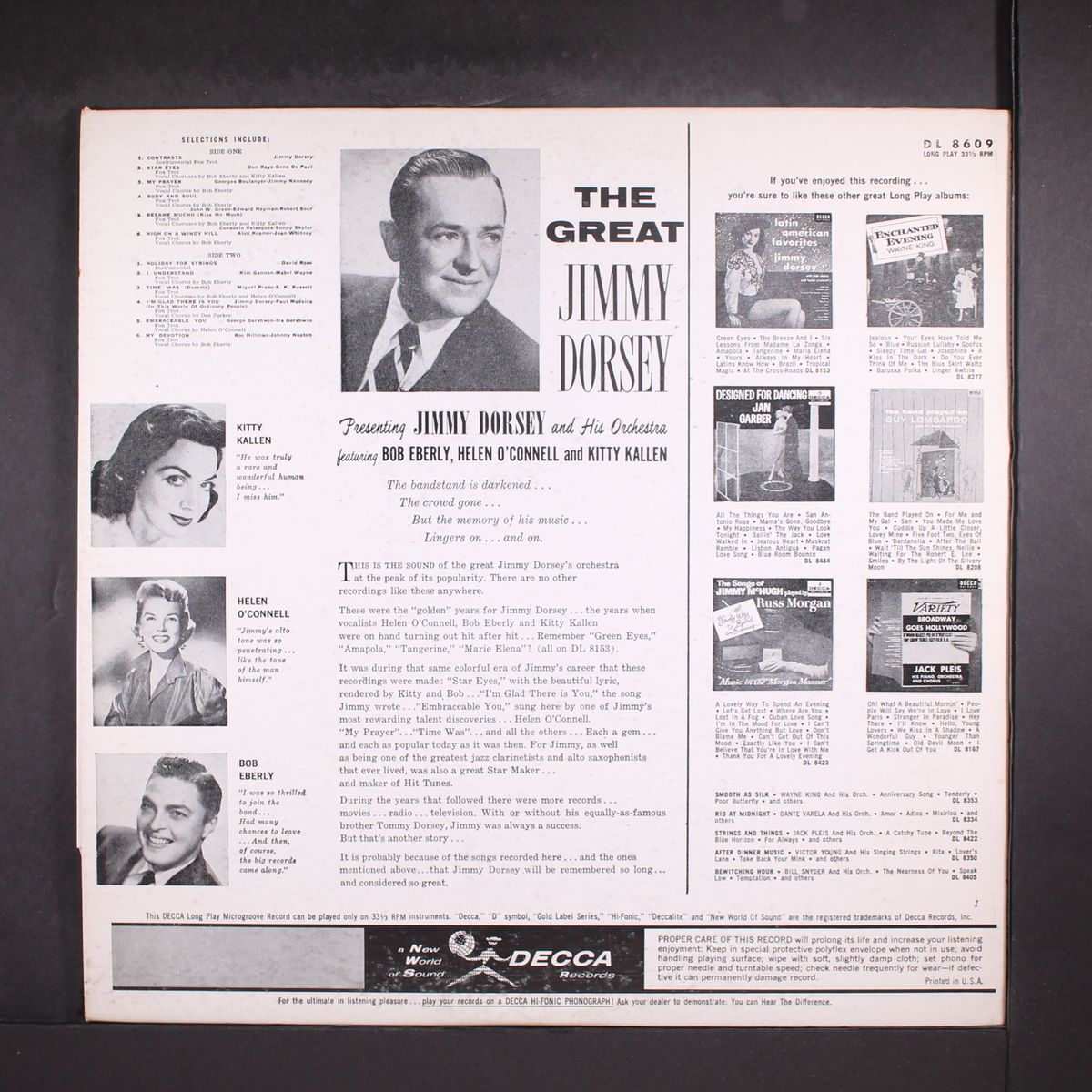 the great by JIMMY DORSEY