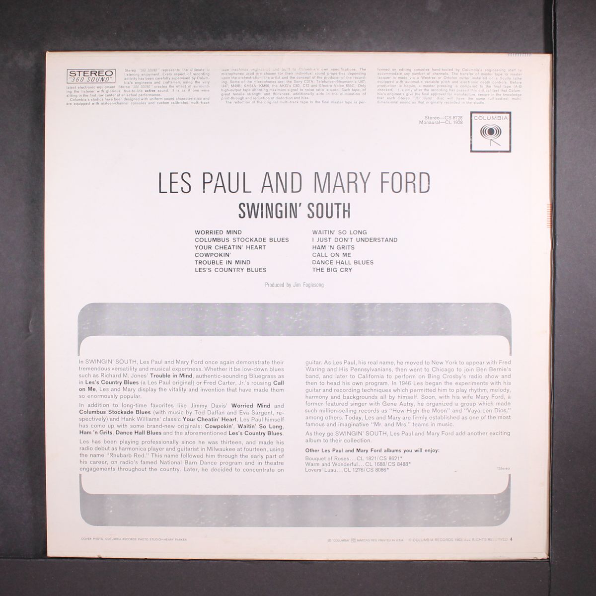 swingin' south! by LES PAUL & MARY FORD