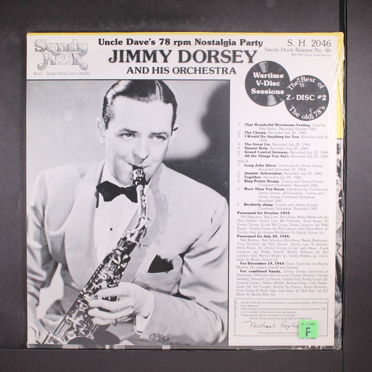uncle dave's 78rpm nostalgia party by JIMMY DORSEY
