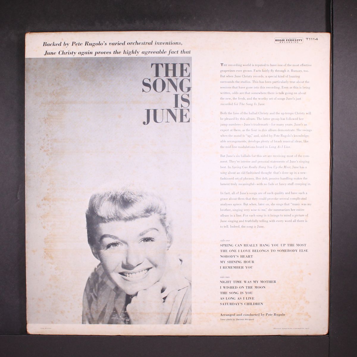 the song is june! by JUNE CHRISTY