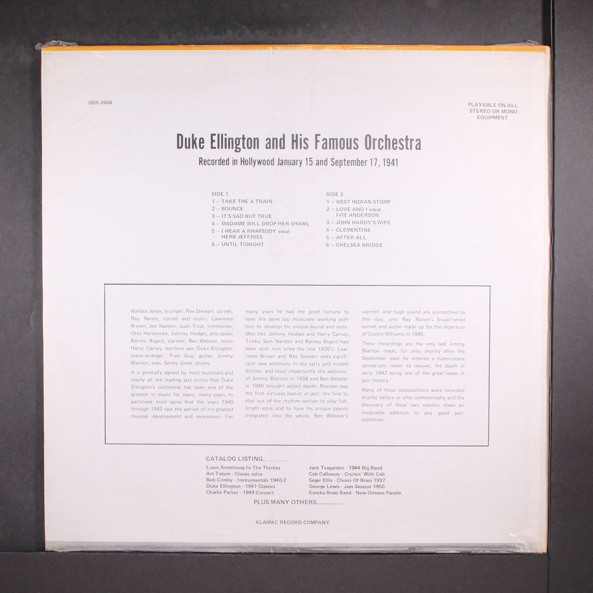 1941 classics by DUKE ELLINGTON