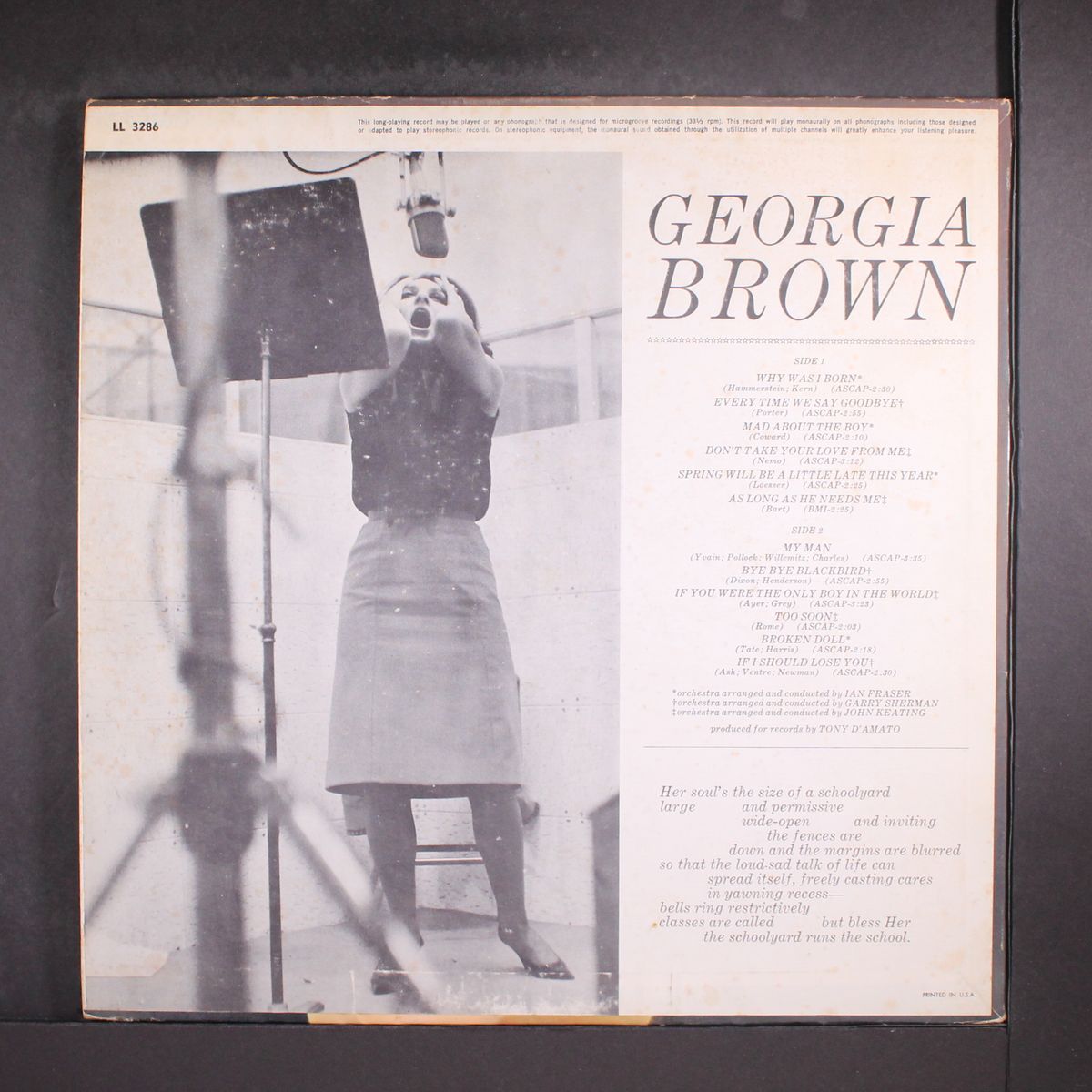 sensational singing star by GEORGIA BROWN