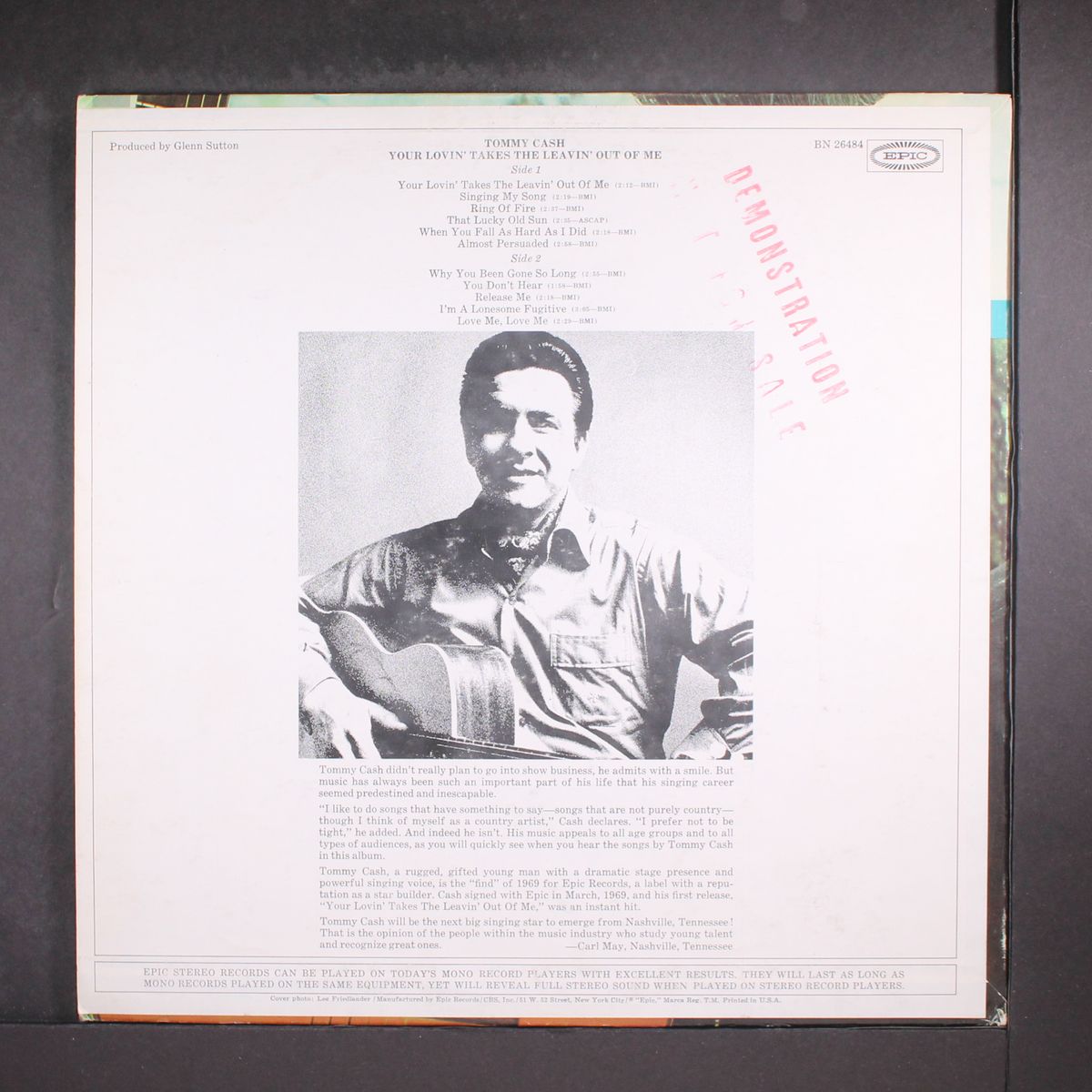 your lovin' takes the leavin' out of me by TOMMY CASH