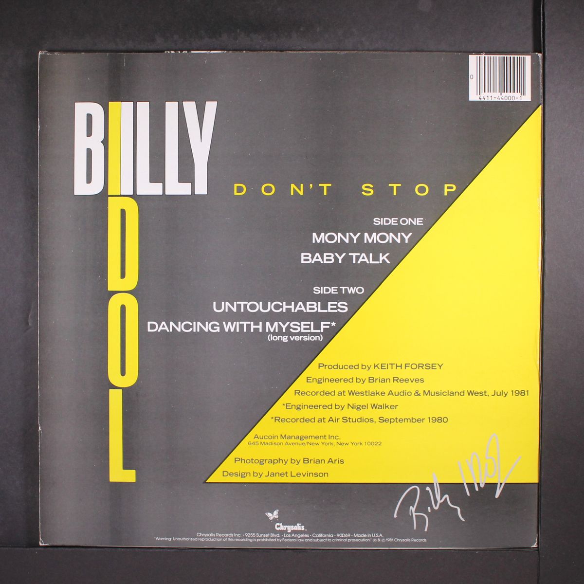 don't stop by BILLY IDOL