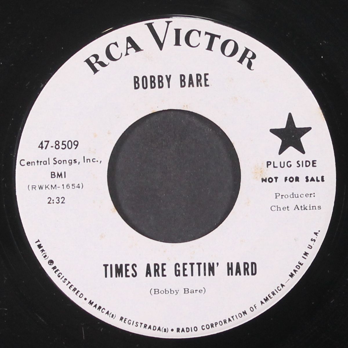 times are gettin' hard by BOBBY BARE