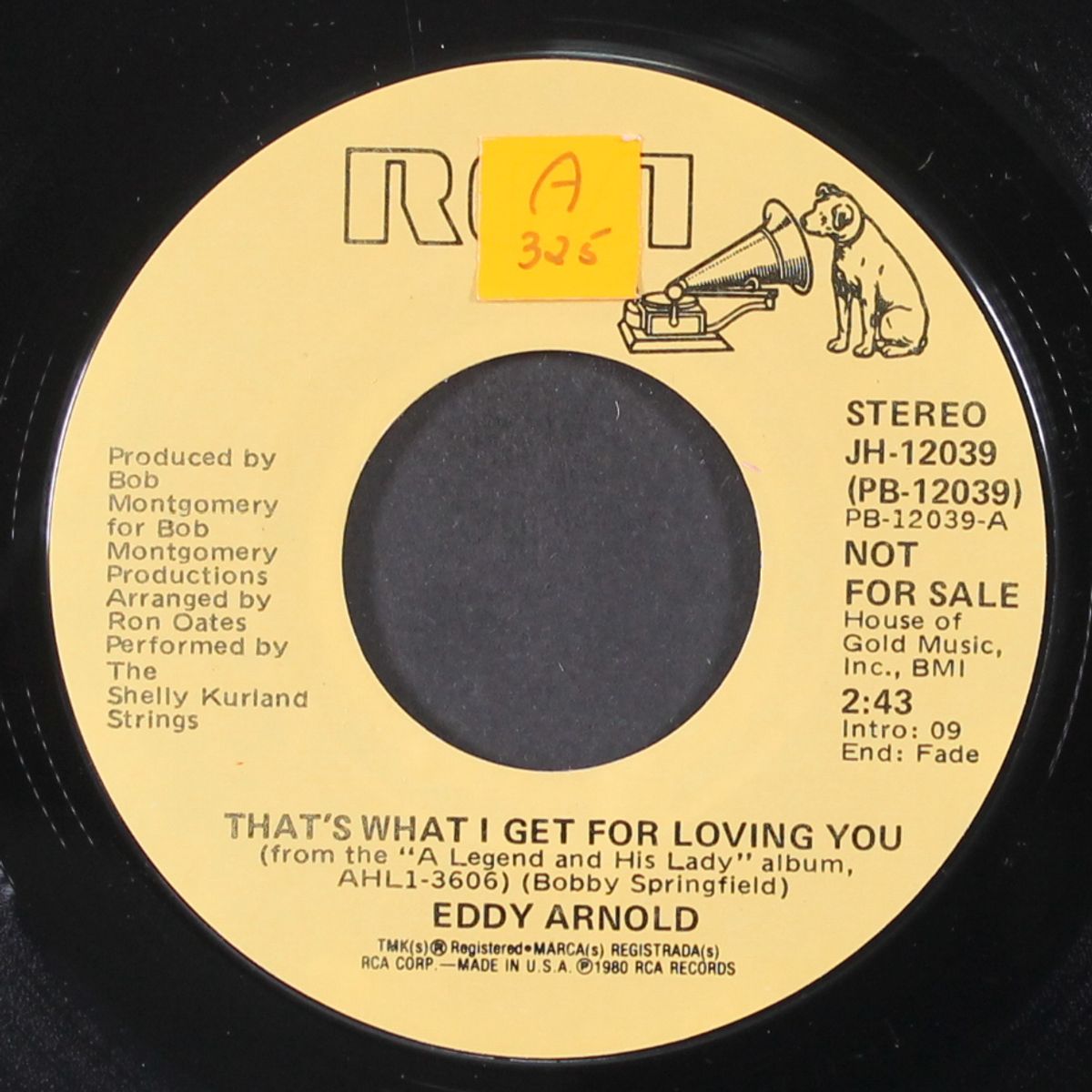 that's what i get for loving you by EDDY ARNOLD