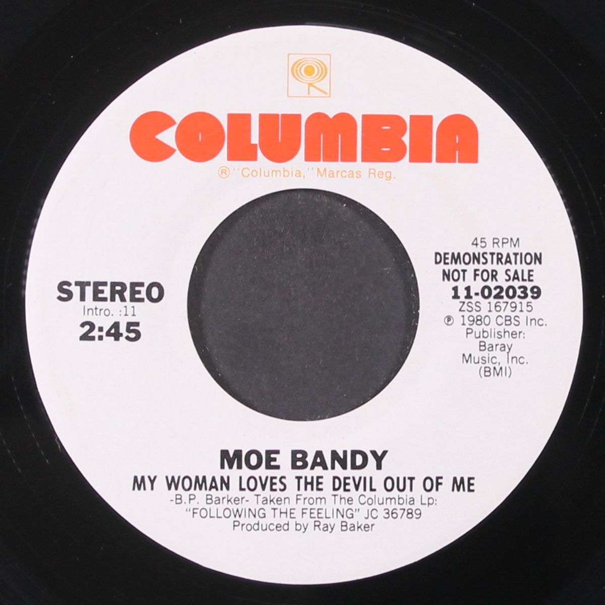 my woman loves the devil out of me / same by MOE BANDY