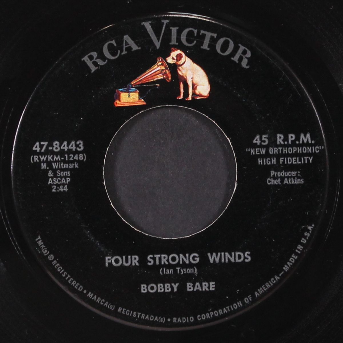 four strong winds / take me home by BOBBY BARE