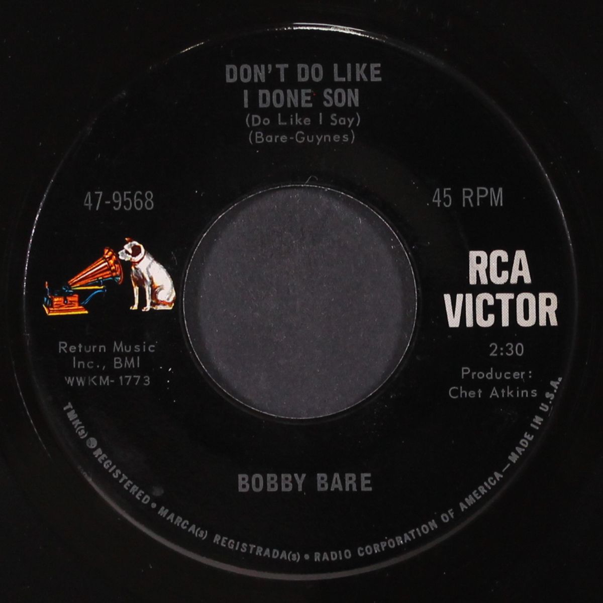 a little bit later on down the line / don't do like i done son by BOBBY BARE