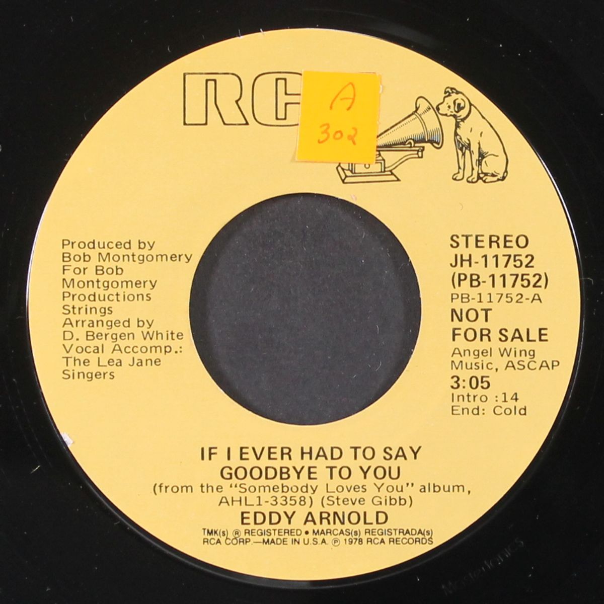 if i ever had to say goodbye to you / mono by EDDY ARNOLD
