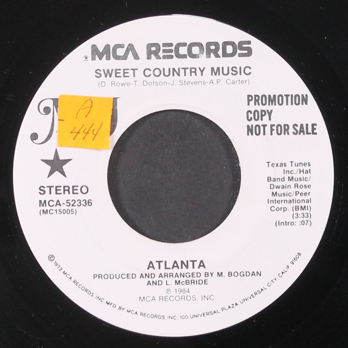 sweet country music / same by ATLANTA