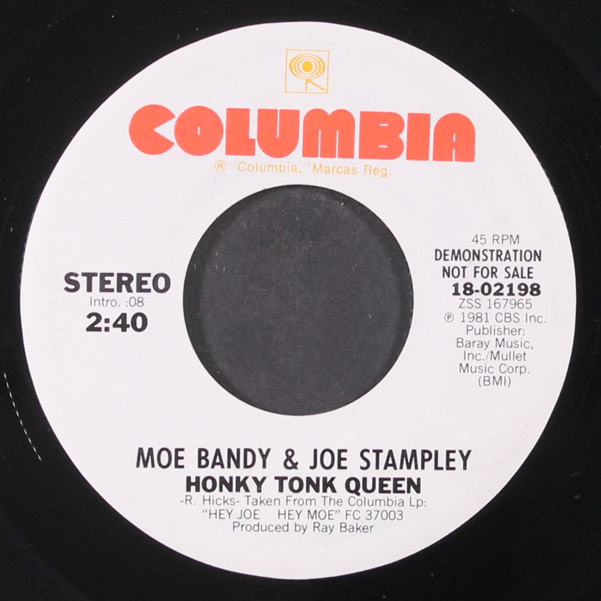 honky tonk queen / same by MOE BANDY & JOE STAMPLEY