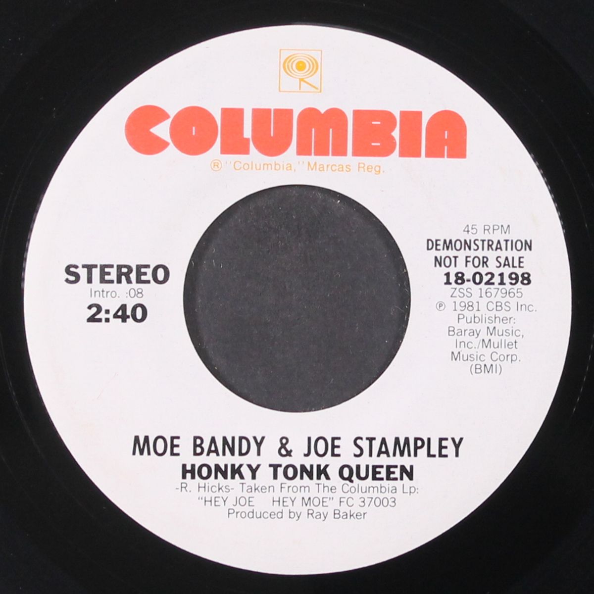 honky tonk queen / same by MOE BANDY & JOE STAMPLEY