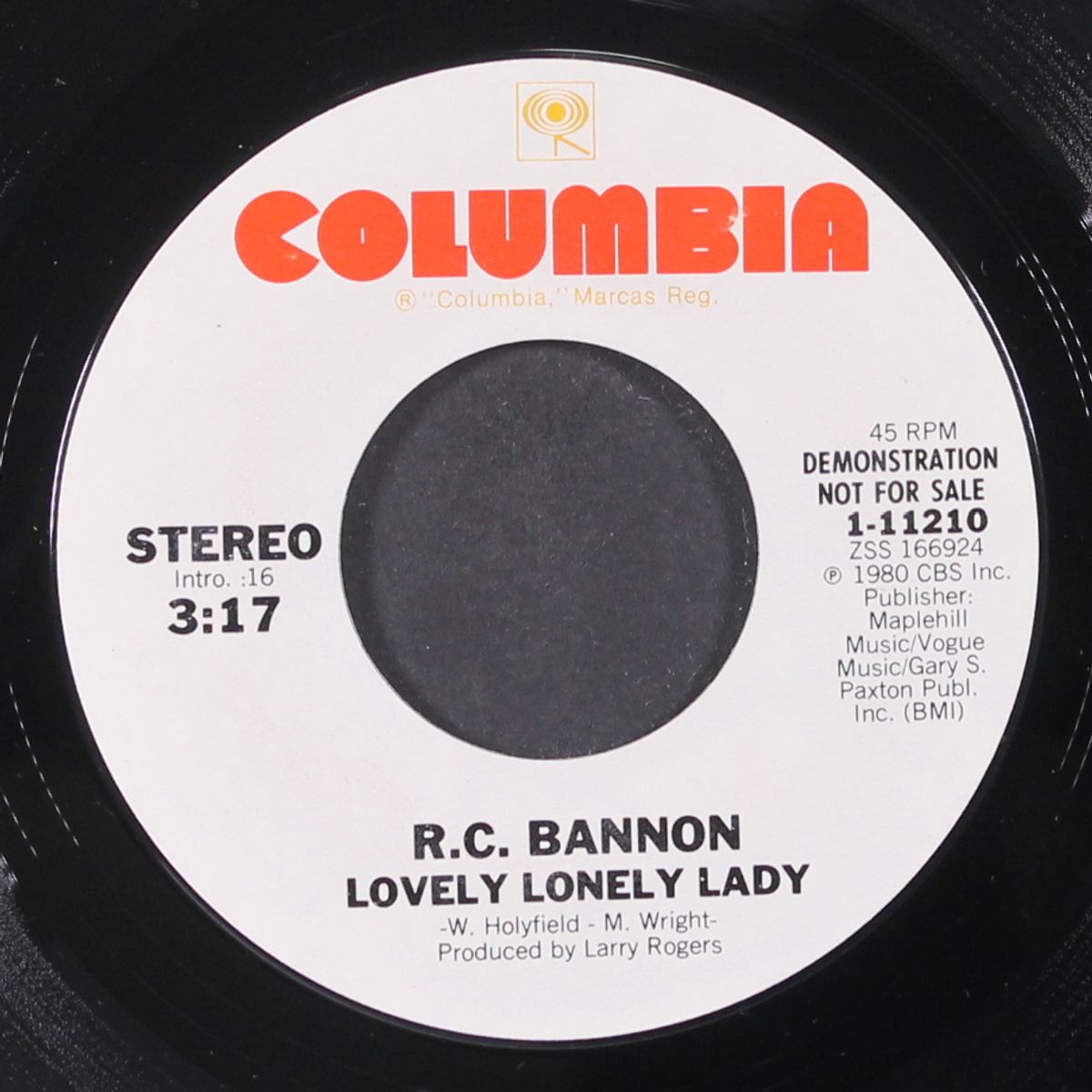 lovely lonely lady / same by R.C. BANNON