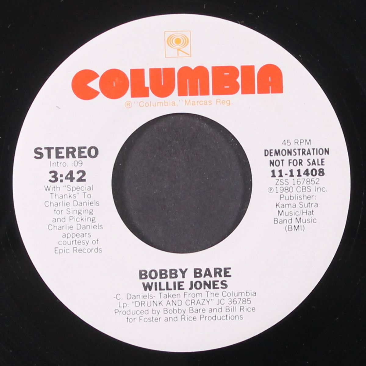 willie jones / same by BOBBY BARE