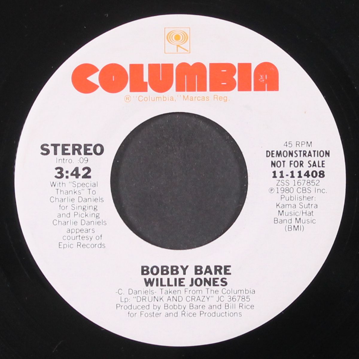 willie jones / same by BOBBY BARE