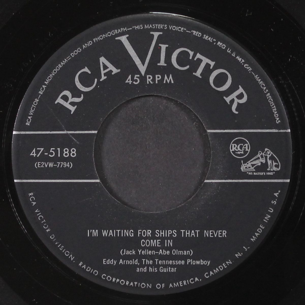 i'm waiting for ships that never come in by EDDY ARNOLD