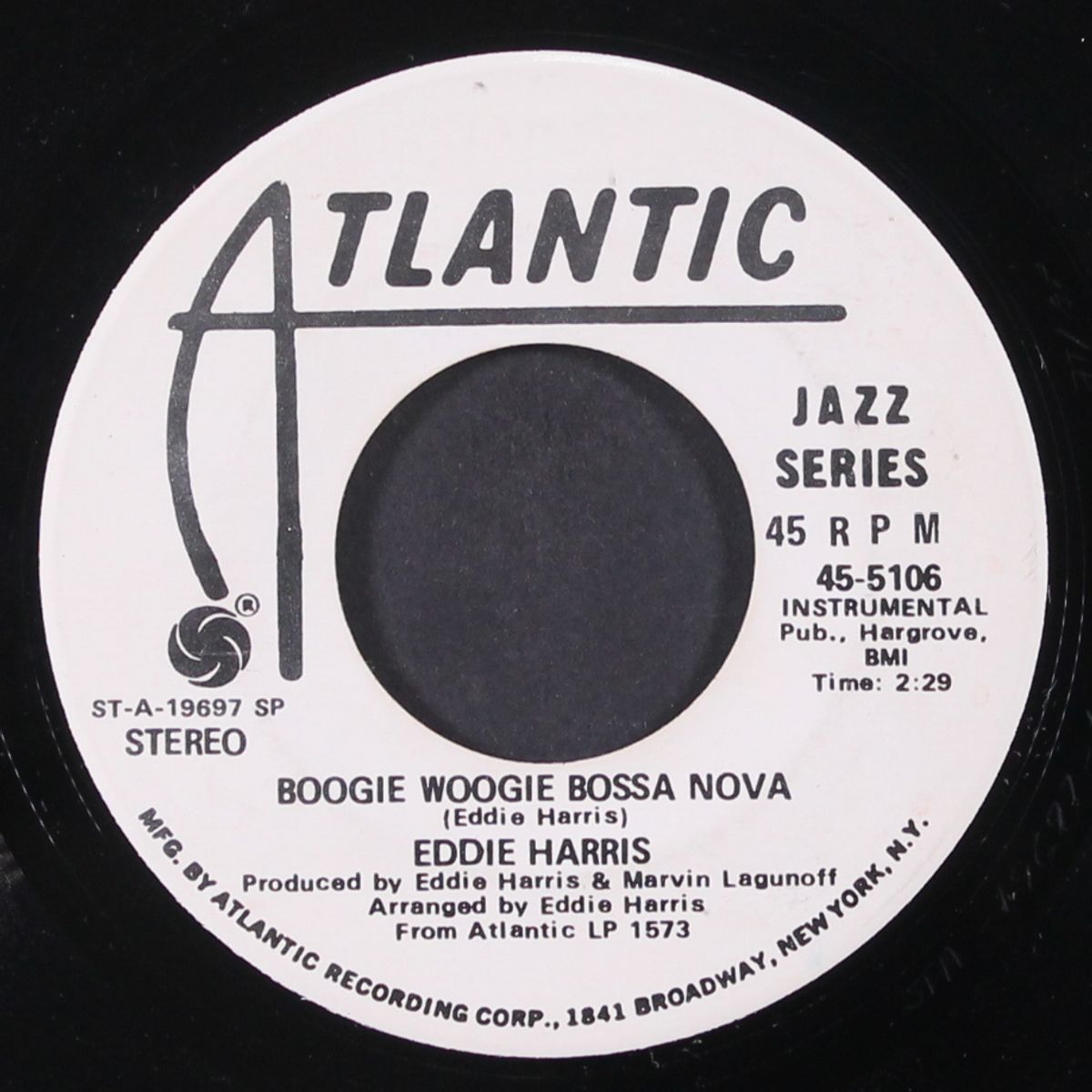 wait please / boogie woogie bossa nova by EDDIE HARRIS
