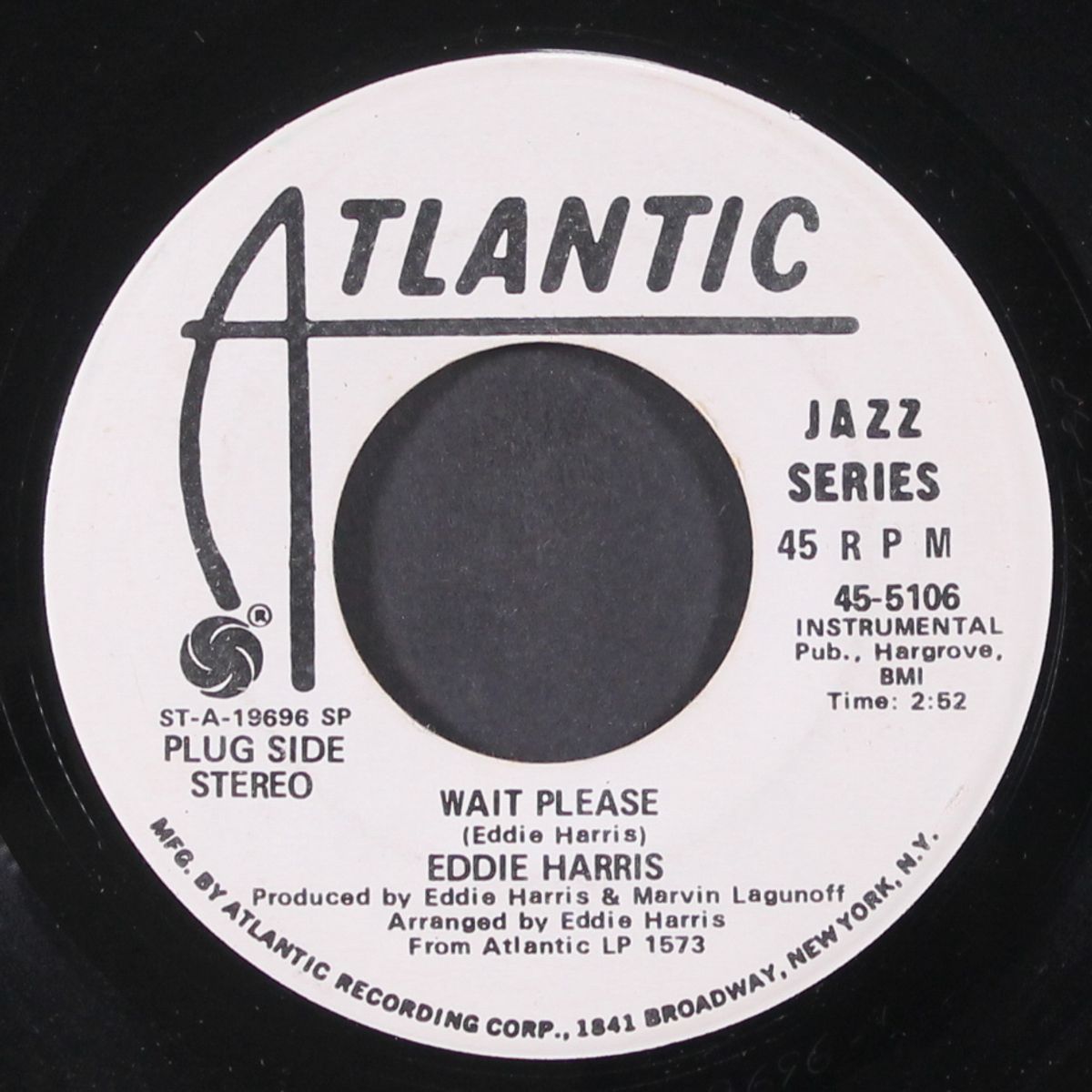 wait please / boogie woogie bossa nova by EDDIE HARRIS