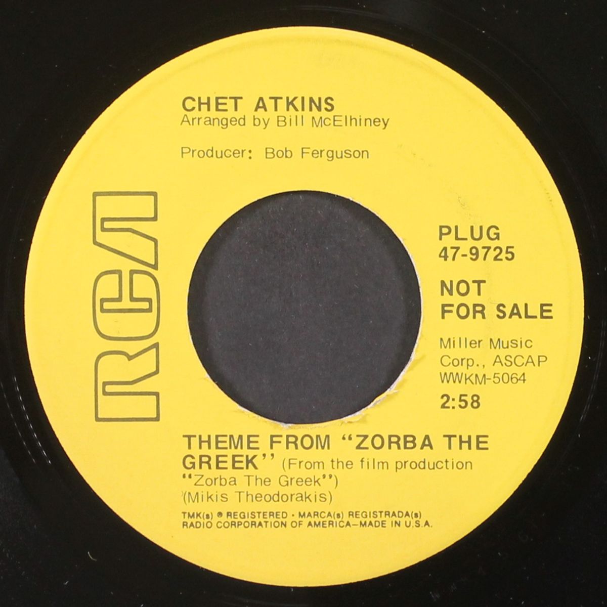 theme from zorba the greek / those were the days by CHET ATKINS