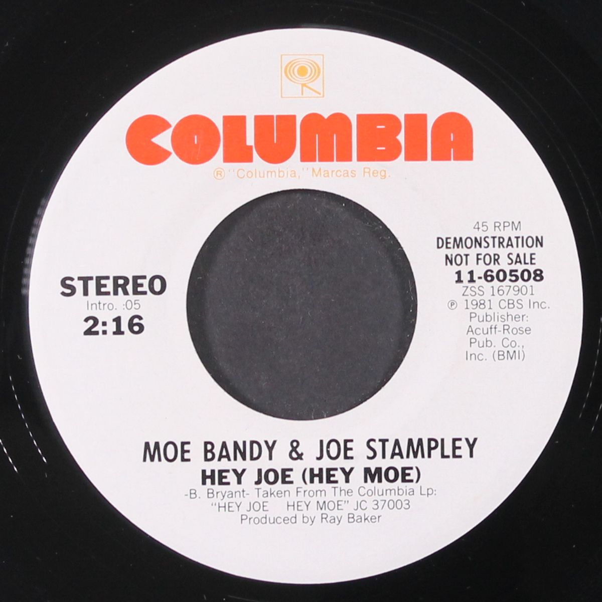 hey joe (hey moe) / same by MOE BANDY & JOE STAMPLEY