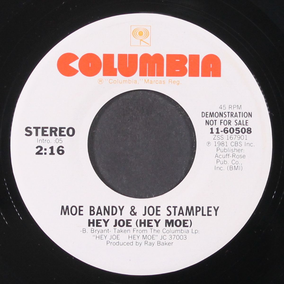 hey joe (hey moe) / same by MOE BANDY & JOE STAMPLEY