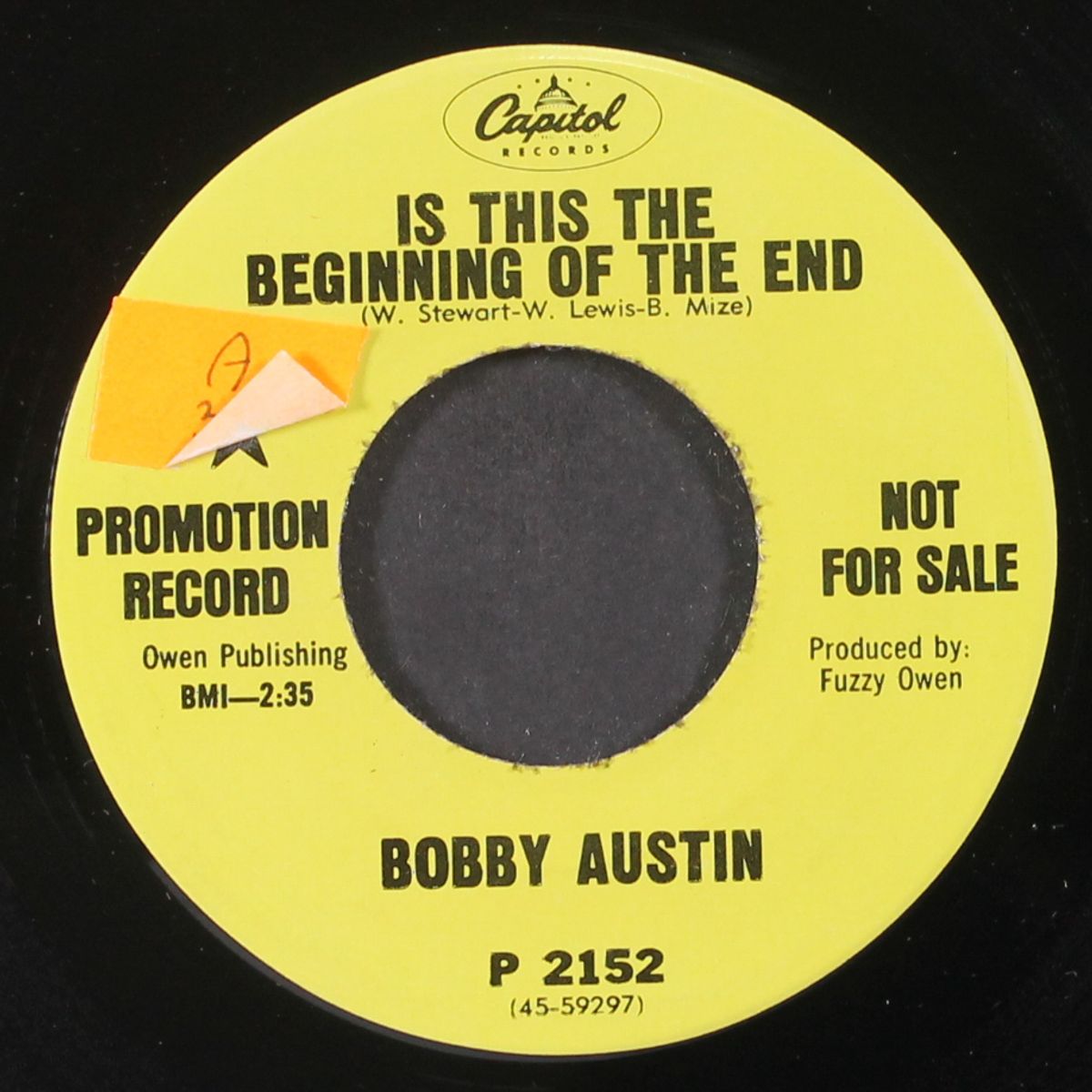 sweet evelina / is this the beginning of the end by BOBBY AUSTIN