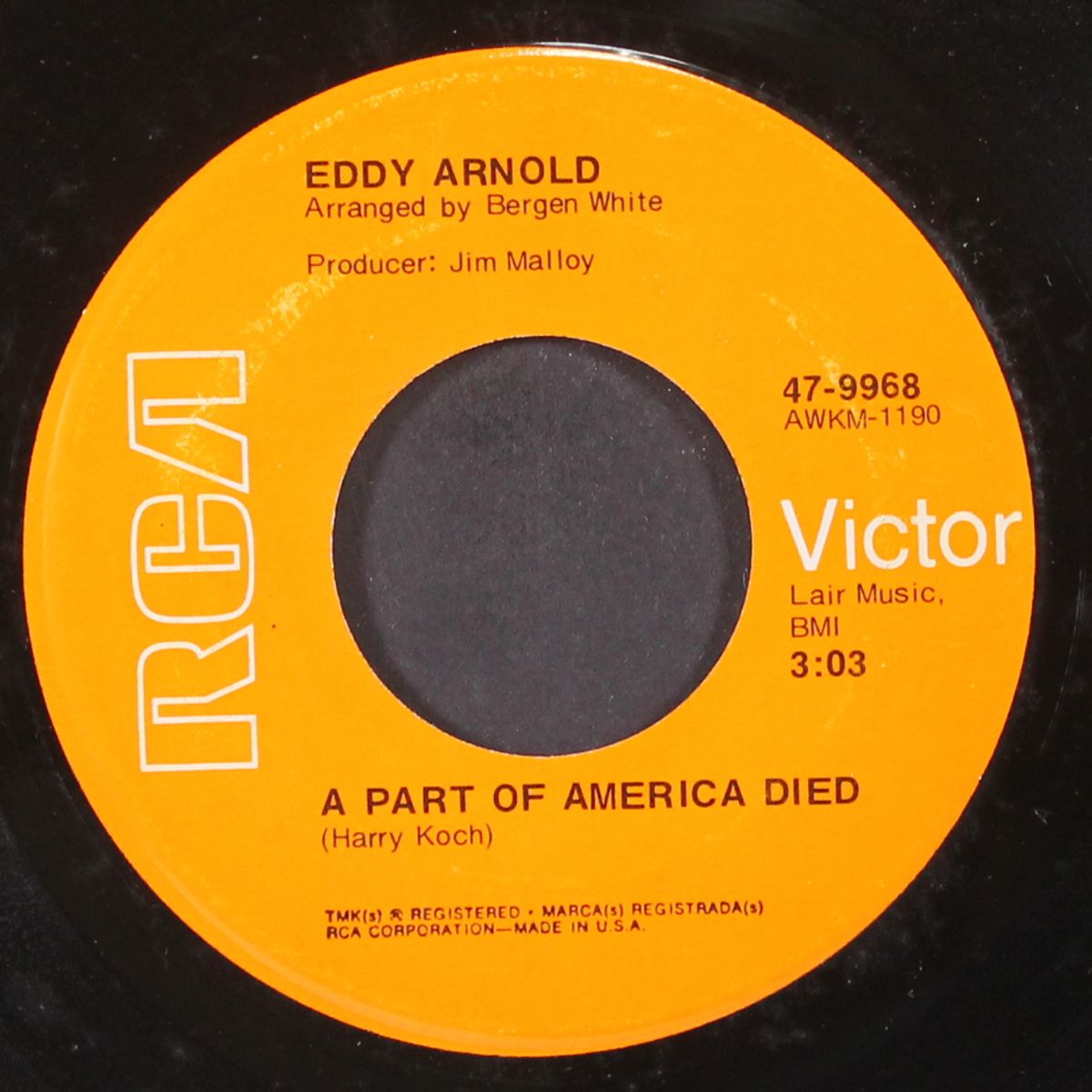 a part of america died by EDDY ARNOLD