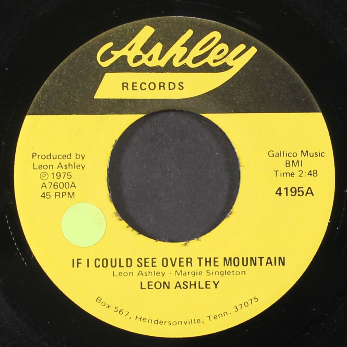 if i could see over the mountain by LEON ASHLEY
