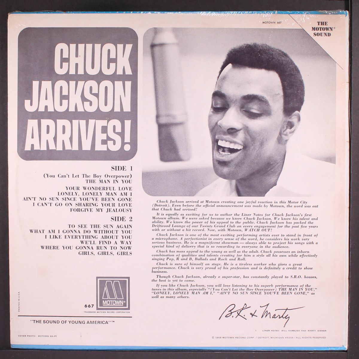 arrives! by CHUCK JACKSON