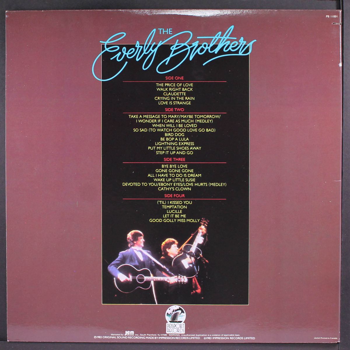 reunion concert by EVERLY BROTHERS