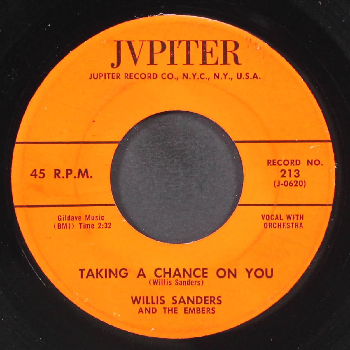your souvenir / taking a chance on you by WILLIS SANDERS & EMBERS